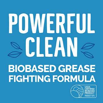 Seventh Generation Dishwasher Detergent Gel for Sparkling Dishes Free & Clear Fragrance Free 42 oz, Pack of 6