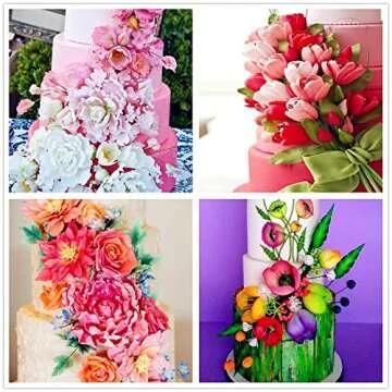 Yawsoy 26Pcs Flower Cutter Set for Cake Decorating