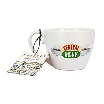 Friends Central Perk Cappuccino Mug, Ceramic Coffee or Tea Cup, 296 ml