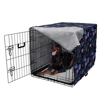 Ambesonne Galaxy Dog Crate Cover for Stylish Pet Spaces