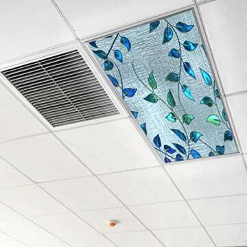 Drop Ceiling Light Cover 4x2' Eco-friendly Retro Design