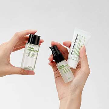 PURITO Centella Unscented line Travel kit (Mini) / Toner 30ml, Serum 15ml, Cream 12ml