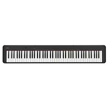 Casio CDP-S160 88-Key Compact Digital Piano - Black Bundle with CS-46 Stand, Adjustable Bench, Instr...