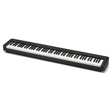 Casio CDP-S160 88-Key Compact Digital Piano - Black Bundle with CS-46 Stand, Adjustable Bench, Instructional Book, Austin Bazaar Instructional DVD, Online Piano Lessons, and Polishing Cloth