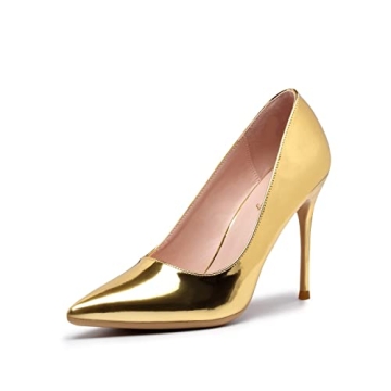 Elisabet Tang High Heels - Womens Pointed Toe Slip on Stilettos for Weddings