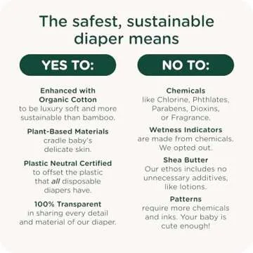 HealthyBaby Diapers | EWG Verified Safe for Sensitive Skin | 70 Count