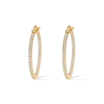 PAVOI Gold Plated Hypoallergenic Hoop Earrings for Everyday Style