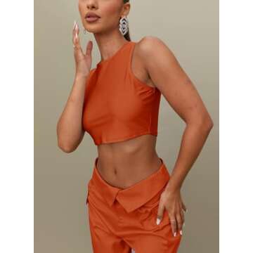 RAISECOM Women’s High-Waisted Cargo Pants with Pockets