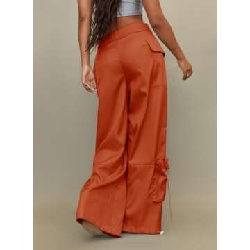 RAISECOM Women’s High-Waisted Cargo Pants with Pockets