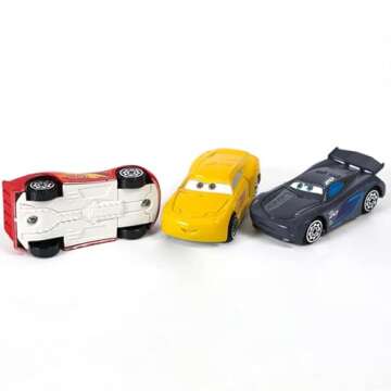 12 Pcs Mini Racers Cars Miniature Car Figurine Toys for Car Cake Toppers Cupcake Decorations Party Stocking Stuffers