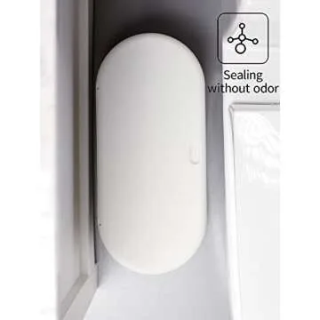 Baosia 8 Liter White Rectangular Plastic Trash Can Wastebasket with Press Type Lid,2.1 Gallon Slim Trash Bin,Narrow Trash Can Waste Bins for Bedroom, Bathroom, Office,Kitchen，Powder Room