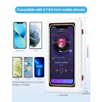 KUNSLUCK Waterproof Shower Phone Holder for All Phones