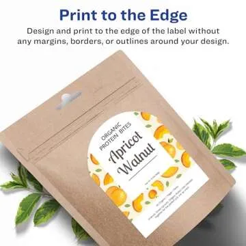 Avery Arched Labels with Sure Feed for Laser Printers, Water Resistant, 3" x 2.25", 90 Labels (22809)