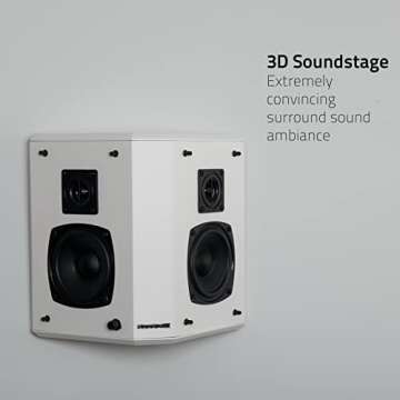 Fluance SXBP2 Bipolar Surround Speakers for Home Theater
