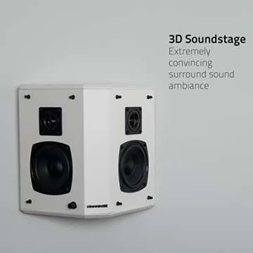 Fluance SXBP2 Bipolar Surround Speakers for Home Theater