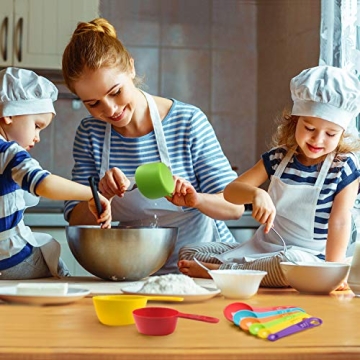 Colorful 12-Piece Measuring Cups and Spoons Set