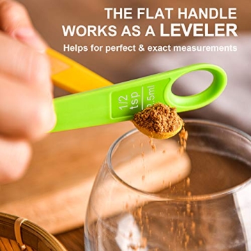 Colorful 12-Piece Measuring Cups and Spoons Set