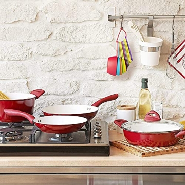 Colorful 12-Piece Measuring Cups and Spoons Set