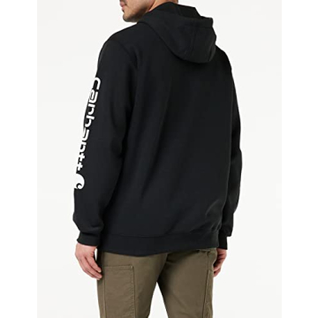 Carhartt Midweight Logo Sleeve Sweatshirt - Large Black
