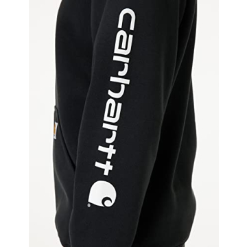 Carhartt Midweight Logo Sleeve Sweatshirt - Large Black