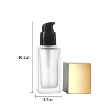 USRommaner Matte Glass Travel Lotion Pump Bottles