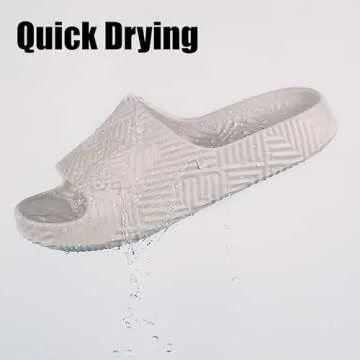 Weweya Non-Slip Shower Slippers for Men Women