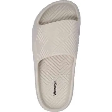 Weweya Non-Slip Shower Slippers for Men Women