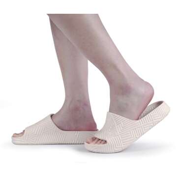 Weweya Non-Slip Shower Slippers for Men Women