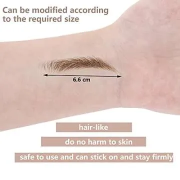 Blulu 9 Sheets Eyebrow Tattoos for Women Waterproof Eyebrow Tattoo Sticker 4D Eyebrow Tattoo Eyebrow Transfers Stickers Eyebrow Grooming Shaping Sticker for Women Makeup Supplies(Light Brown)