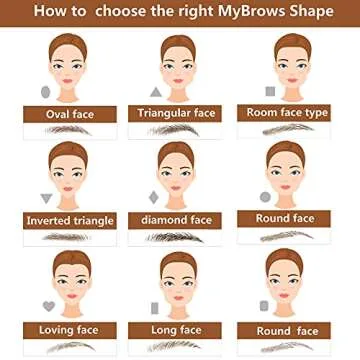 Blulu 9 Sheets Eyebrow Tattoos for Women Waterproof Eyebrow Tattoo Sticker 4D Eyebrow Tattoo Eyebrow Transfers Stickers Eyebrow Grooming Shaping Sticker for Women Makeup Supplies(Light Brown)