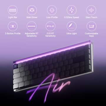 MelGeek MADE68 Air Wired Keyboard - Compact & Immersive Gaming Experience