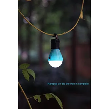 SlimK 2 Pack Portable LED Lantern Tent Light Bulb for Camping Hiking, Battery Powered Camping Equipment for Outdoor & Indoor (Turquoise+Turquoise)