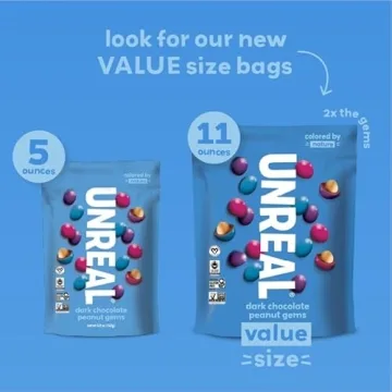 UNREAL Dark Chocolate Peanut Gems | Vegan & Healthy Treats