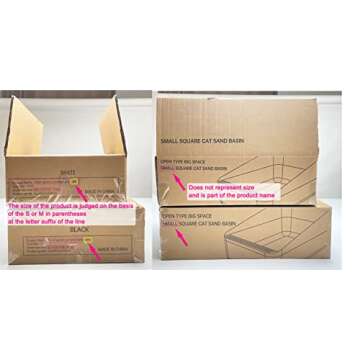 Sfozstra Open Litter Box,Prevent Sand Leakage, Durable High Side Sifting Litter Box for Small Cats,Enclosed,Secure and Odor Litter Box, Removable Litter Box, Easy to Clean(Pink M)