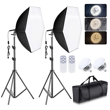 Torjim Softbox Lighting Kit - 30"X30" Professional Photography Tool