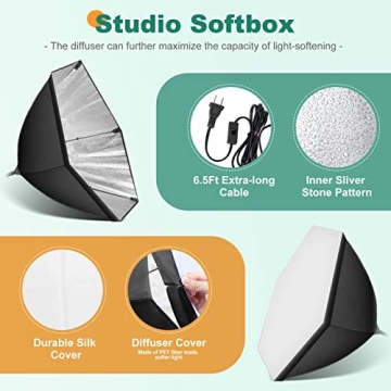 Versatile Torjim Softbox Lighting Kit for Creators