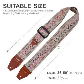 YIKOKO Guitar Strap with Pick Pocket and Gift Accessories