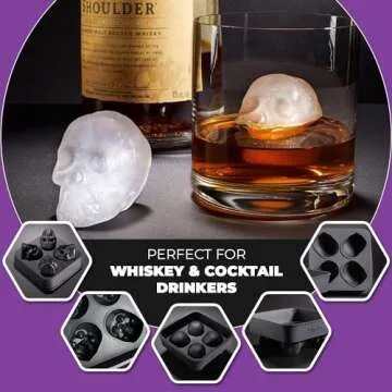 3D Skull Ice Cube Mold - Unique Gift for Drink Enthusiasts