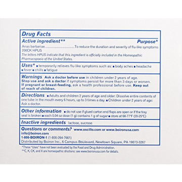 Boiron Oscillococcinum Homeopathic Flu Relief Granules