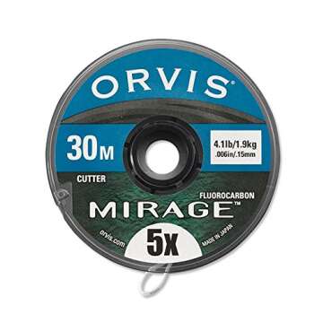 Orvis Mirage 5X Tippet Material - 100M Spool for Fishing