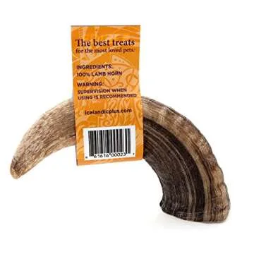 Icelandic+ Large Lamb Horn Dog Chew