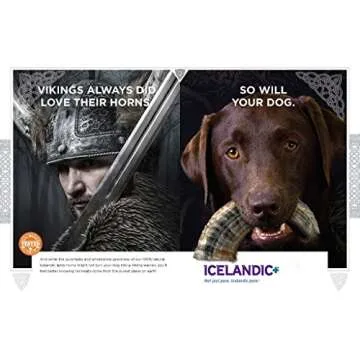 Icelandic+ Large Lamb Horn Dog Chew