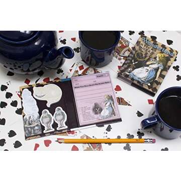 The Unemployed Philosophers Guild Alice in Wonderland Sticky Notes - Cheshire Cat and Other Characte...