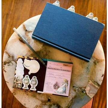 The Unemployed Philosophers Guild Alice in Wonderland Sticky Notes - Cheshire Cat and Other Character Themed 3.25" by 4.25" Booklet with Self-Sticky Individual Notes Inside