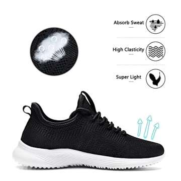 Lamincoa Women’s Slip On Walking Shoes - Lightweight Sneakers