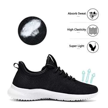 Lamincoa Women’s Slip On Walking Shoes - Lightweight Sneakers