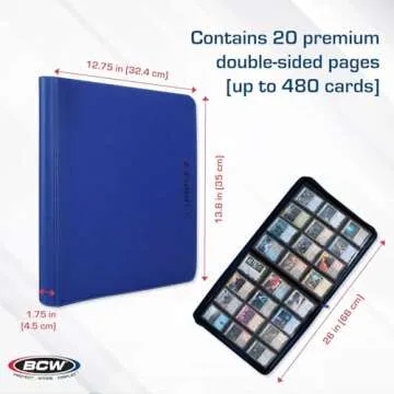 Premium Trading Card Storage Binder - 480 Card Capacity