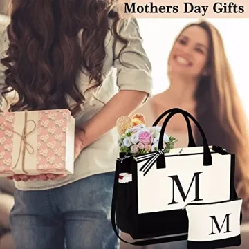 Initial Tote Bag - Stylish Gift for Women