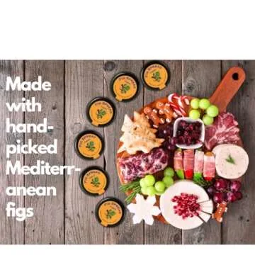 Fig Jam Spread - Traditional Croatian Fig Preserve Recipe For Charcuterie. Mini Glass Jars Pack of 6 (1.05 Oz) + 6 Mini Atrevo Wood Spreaders.