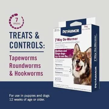 PetArmor 7 Way De-Wormer Chewables for Dogs